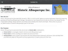 Tablet Screenshot of historicabq.org